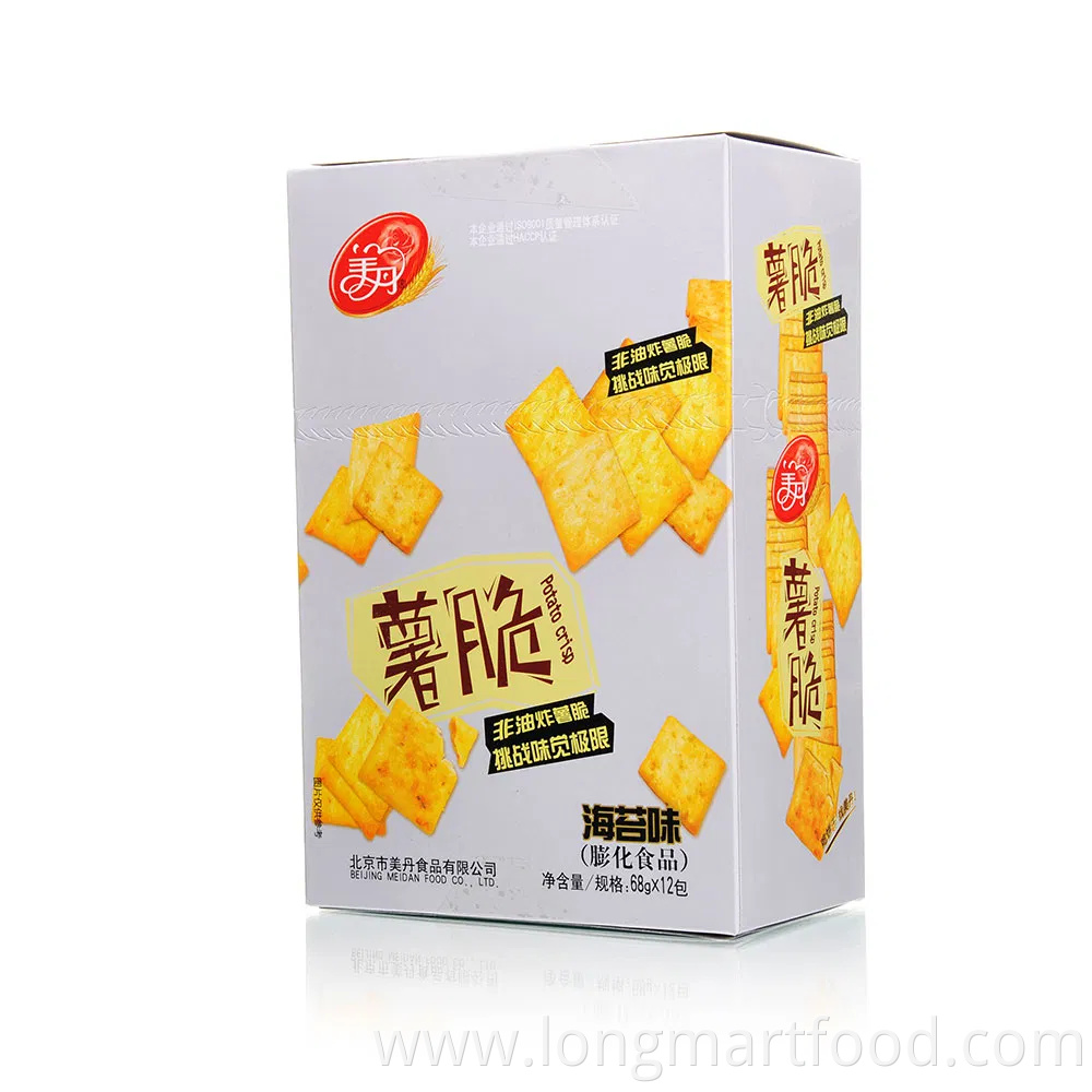 Hot Sale Nori Flavor Crackers Potato Chips in Bag